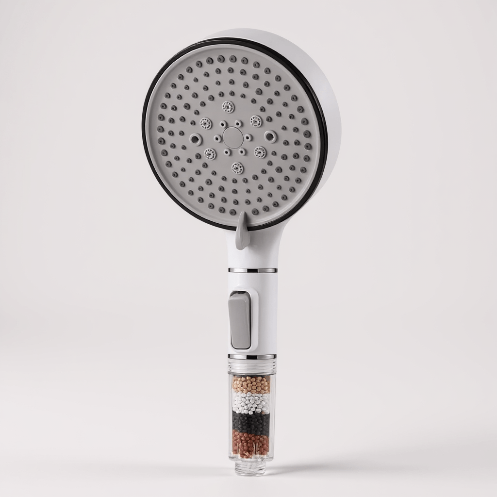 Pommeau de Douche Filtration Anti-Calcaire – Haute Pression & Économie d’Eau, 5 modes