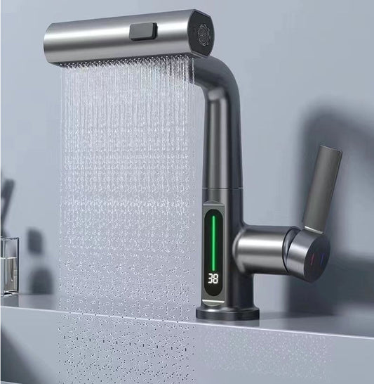 Robinet de cuisine digital – Douchette extractible 3 jets 360°