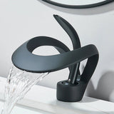 Robinet lavabo cascade design – Mitigeur en laiton durable