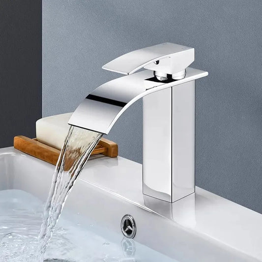 Robinet lavabo cascade inox – Design moderne durable